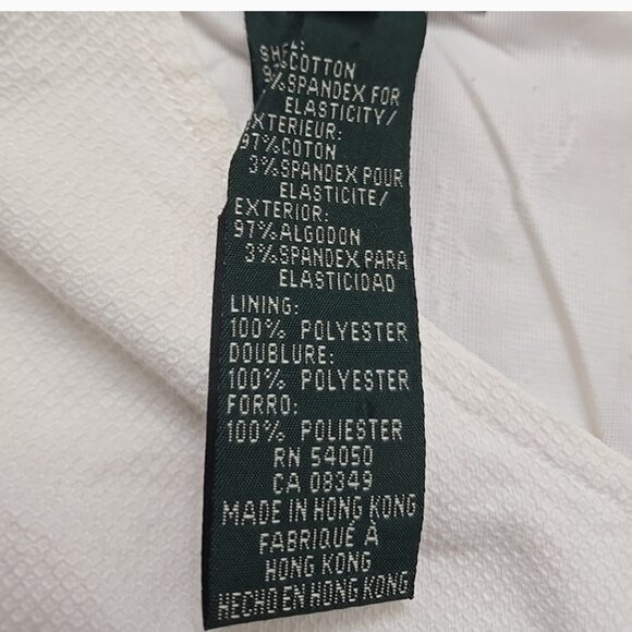 Ralph Lauren white sleeveless knee length dress size 14 - Picture 8 of 10